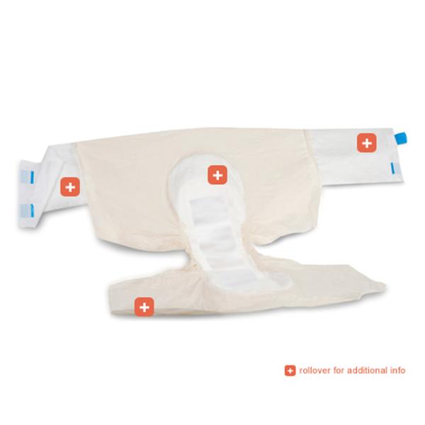 Brief DermaDry Adult Unisex 2XL 63-70\